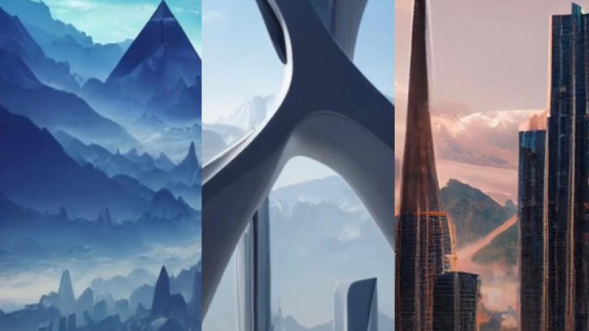 Almaty in the future — AI artwork by @aintgoodai